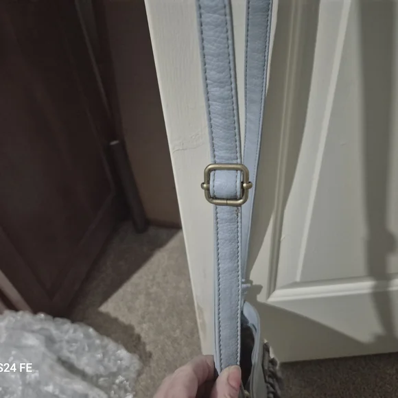 Tignanello Sky Blue Fringe Crossbody Bag - Picture 8 of 8